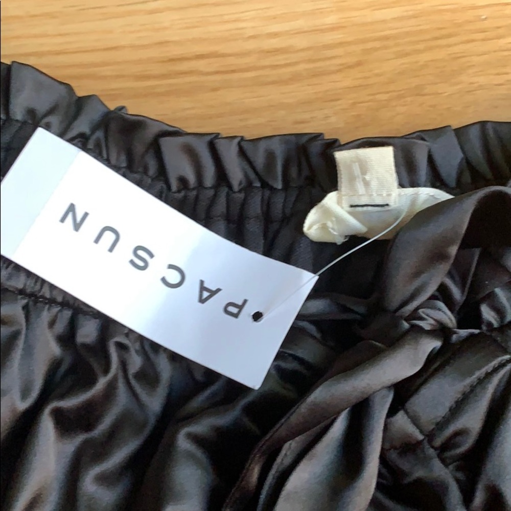 Pacsun black silk bustier top - Picture 3 of 4